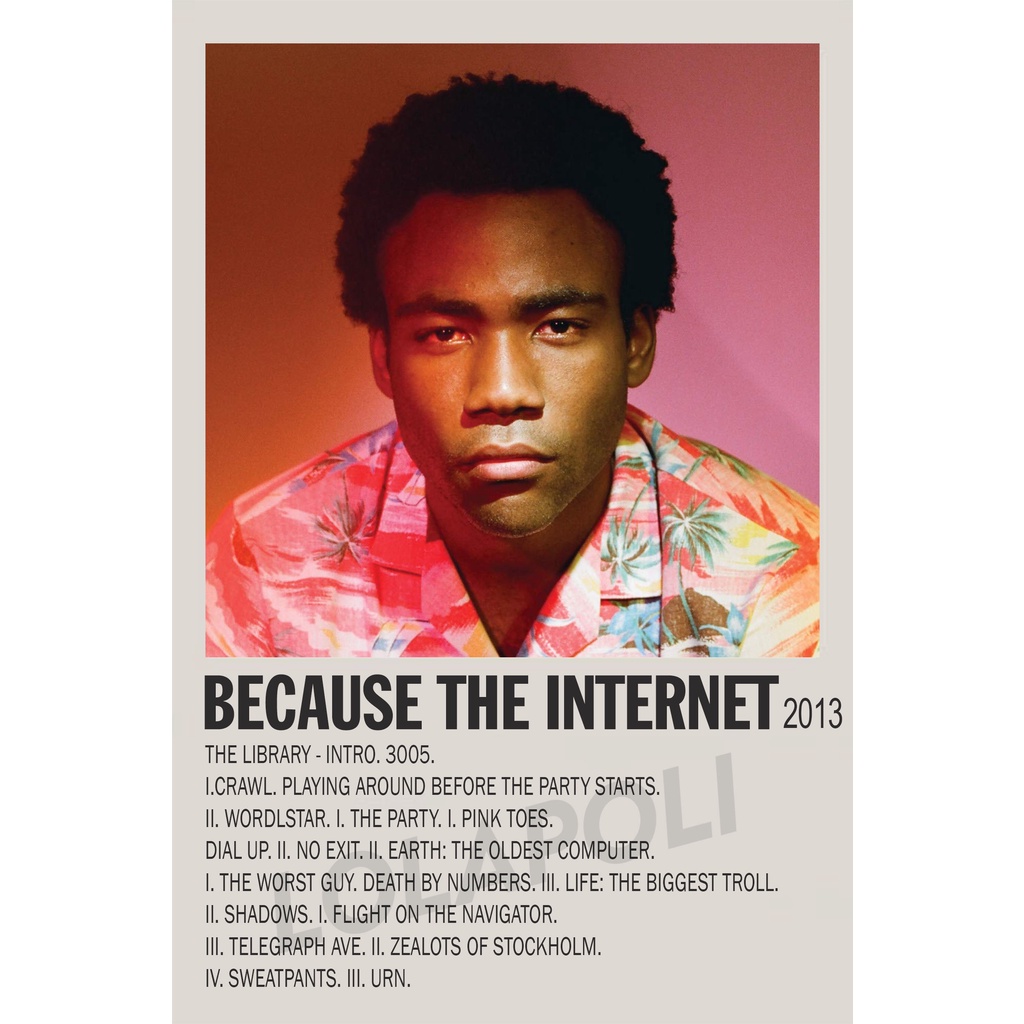 Poster Cover Album Because The Internet - Childish Gambino