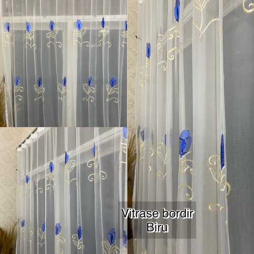 Vitrase Gorden puring Dalaman Gorden Bordel motip Tulip