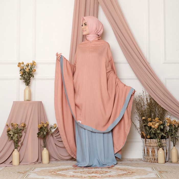 Mukena Zianisa New Salwa Grey Salem Allsize