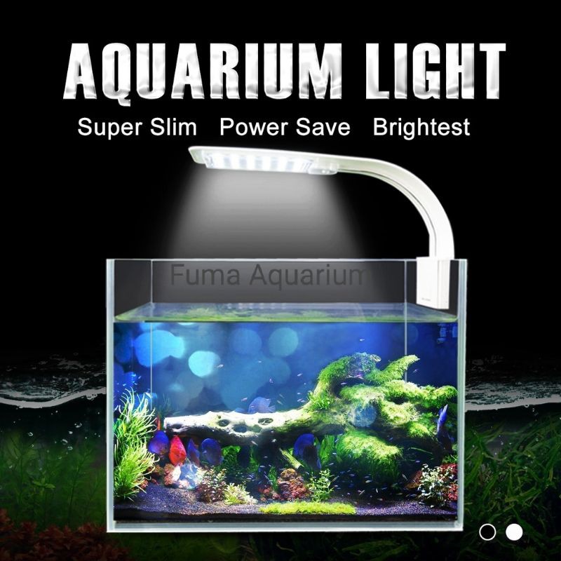 SAKKAI PRO Led-03 Lampu Aquarium Aquascape Clamping Nyala 3Mode 6watt Jepit