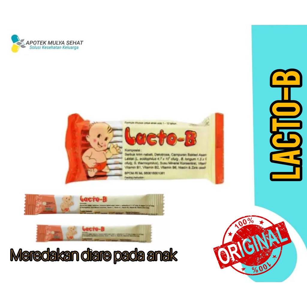 Lacto-B Sachet /Obat Anti Diare Bayi dan Anak /LactoB Lacto B Obat Mencret Bayi Anak