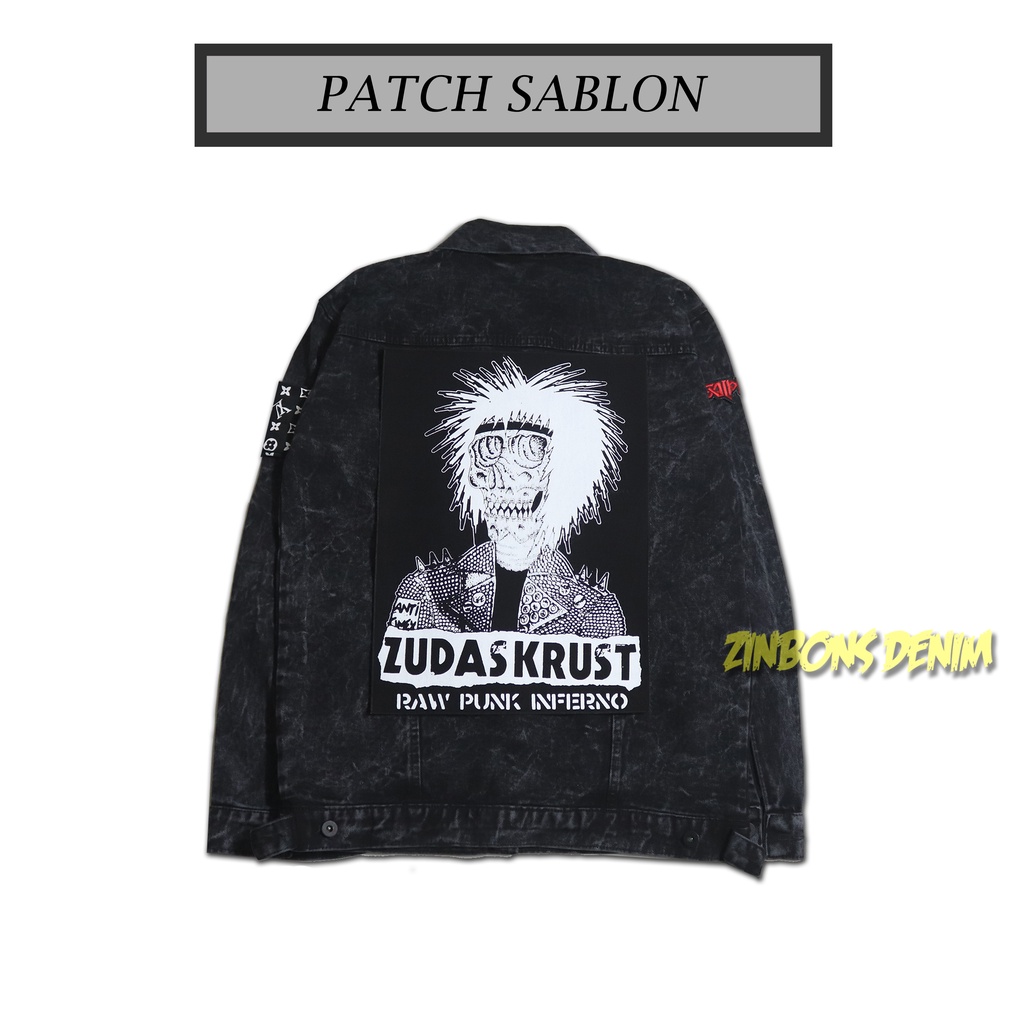 Backpatch Sablon Ukuran Besar Patch Punggung Jahit Musik Punk