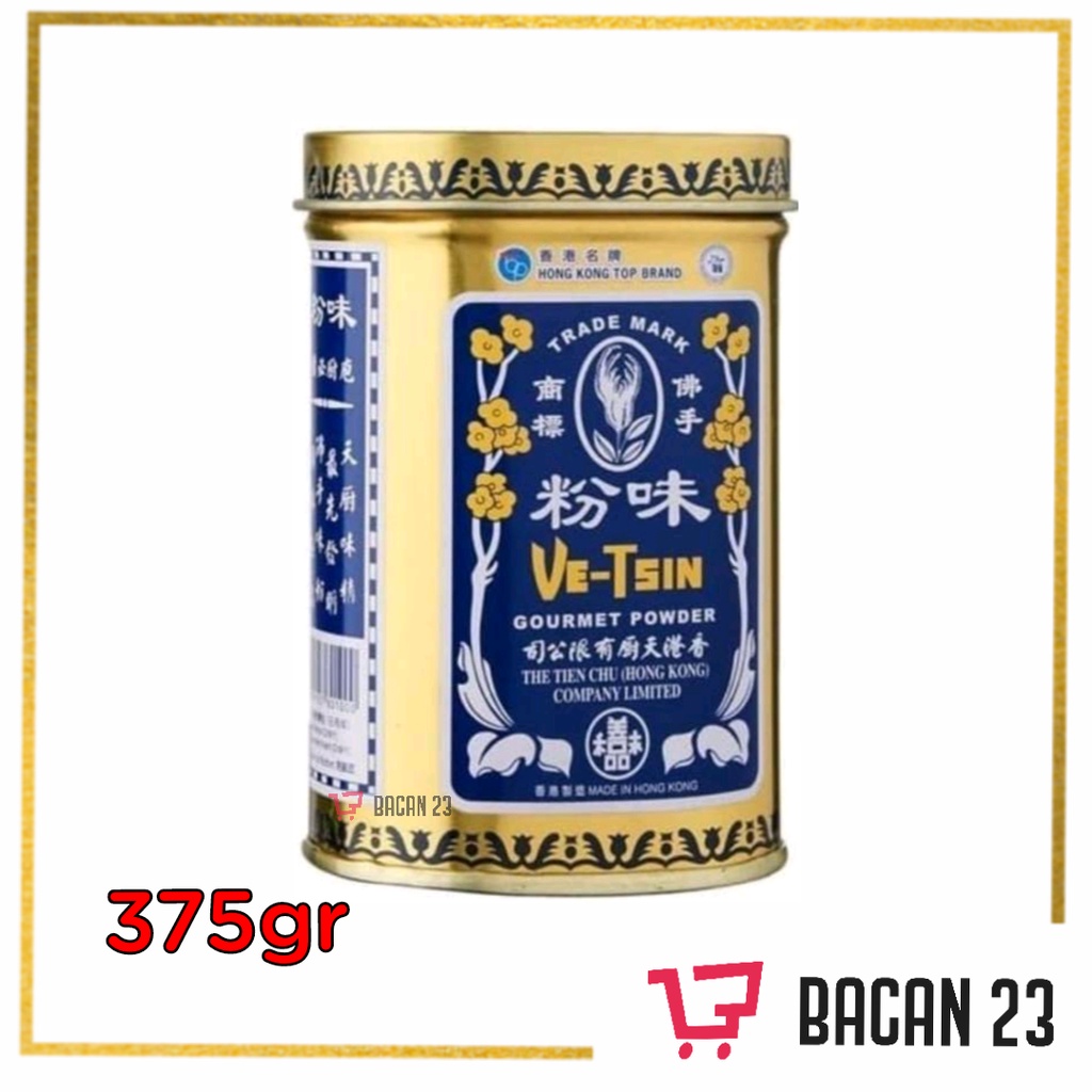 

Ve-Tsin Trade Mark Vetsin Hongkong (375gr) / Vetsin - Micin / Penyedap Masakan /Bacan23