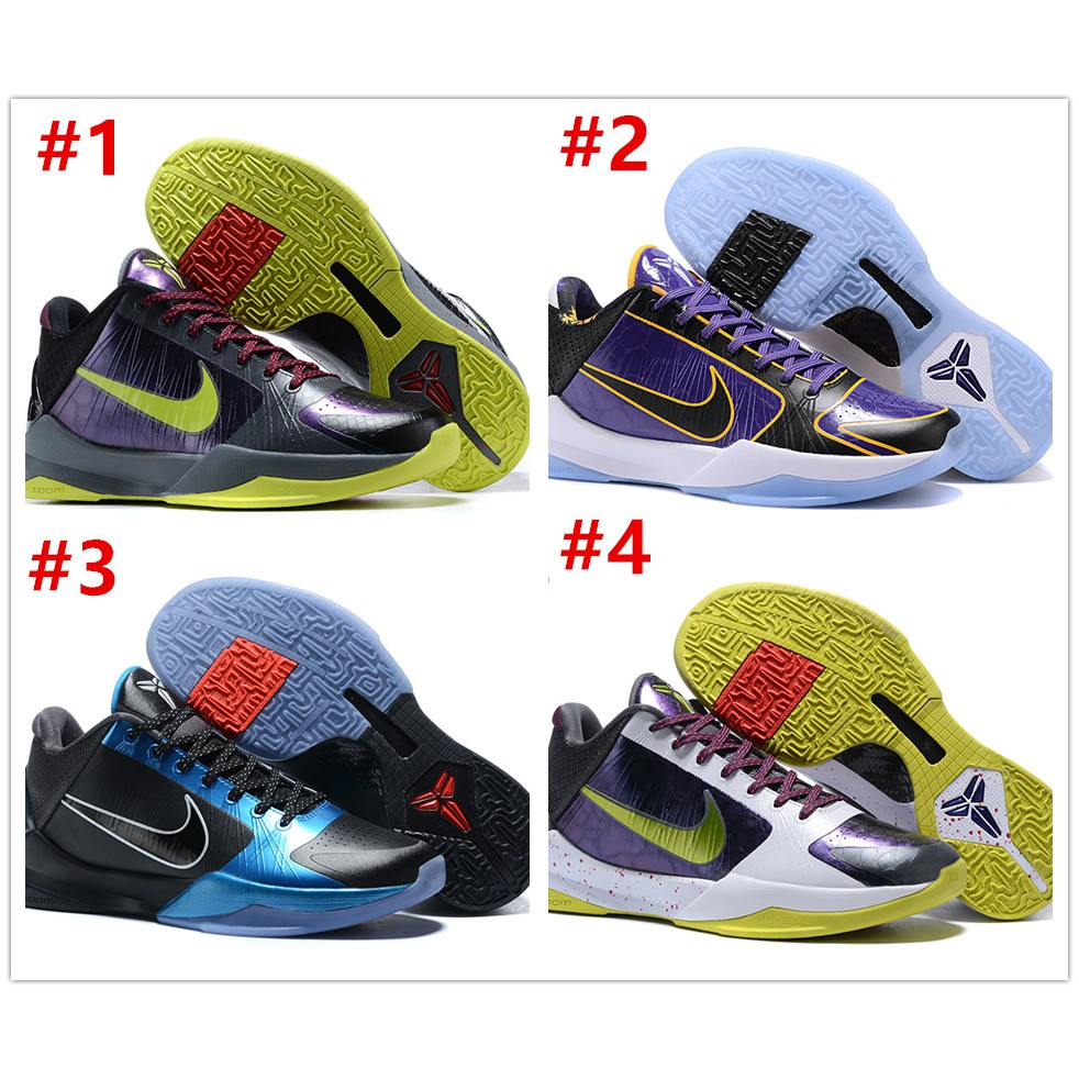  Sepatu  Basket  Desain Nike  Kobe  Bryant  5 Warna Hitam Biru 