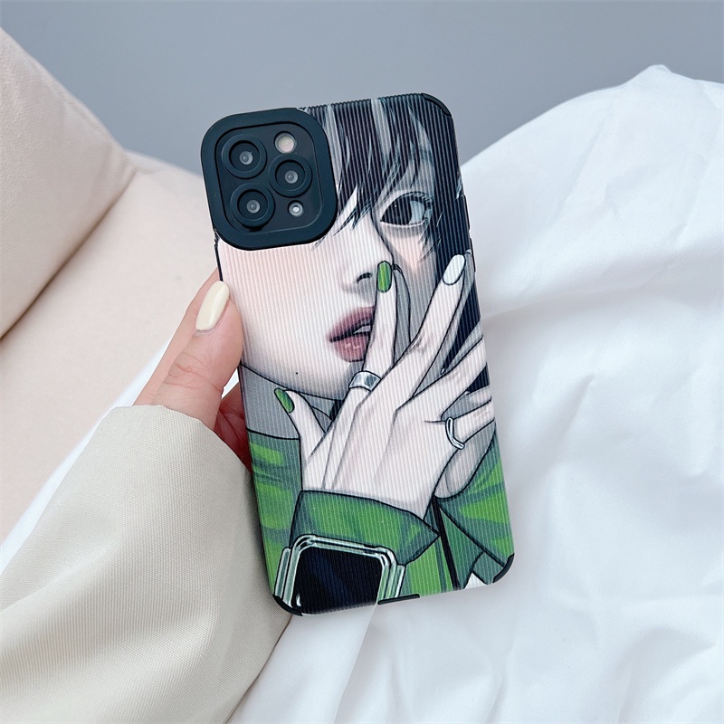 Soft case Silikon Motif Kartun anime Jepang Untuk iphone 11 pro max 12 13 pro max X Xs max XR 7 8 plus se2020