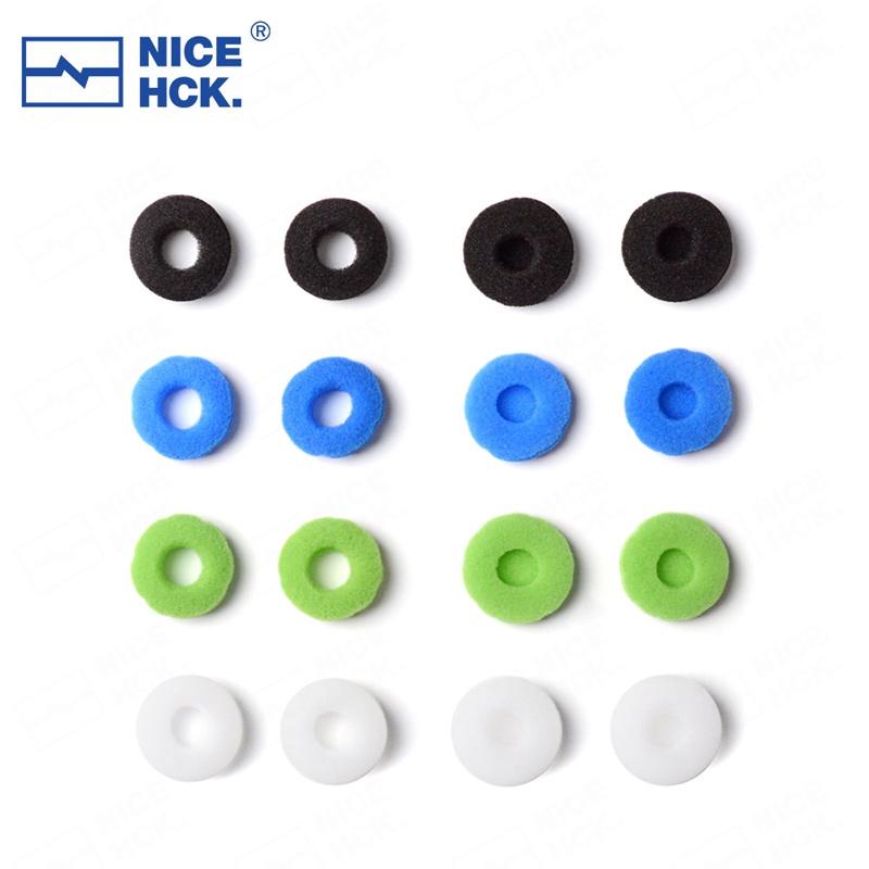 Nicehck 12 Pasang Earpads Pengganti Bahan Busa Spons Lembut Elastis Untuk Earphone