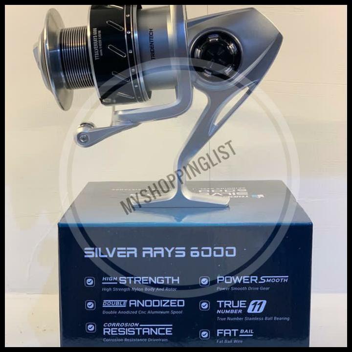 TERBARU REEL TRIDENTECH SILVER RAYS 3500, 5000, 6000, 7000 SALTWATER TERBARU