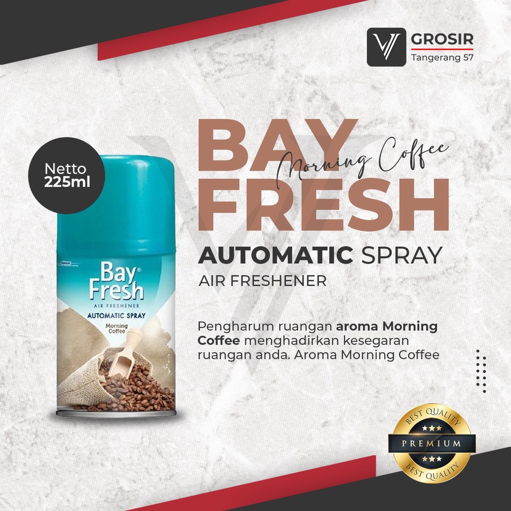 PENGHARUM MATIC RUANGAN 225ML BAYFRESH MORNING COFFEE REFILL