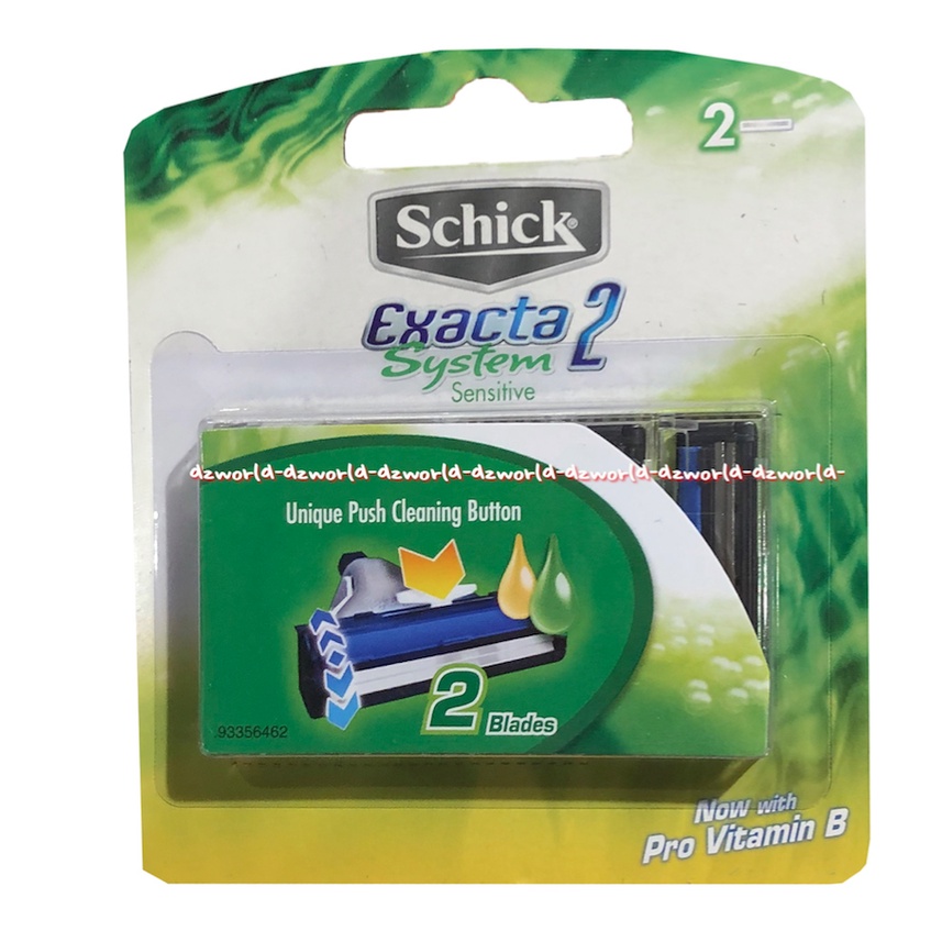 Schick Exacta 2 System Sensitive Refill Pisau Cukur Shik Shick Isi Ulang Refil Sensitif