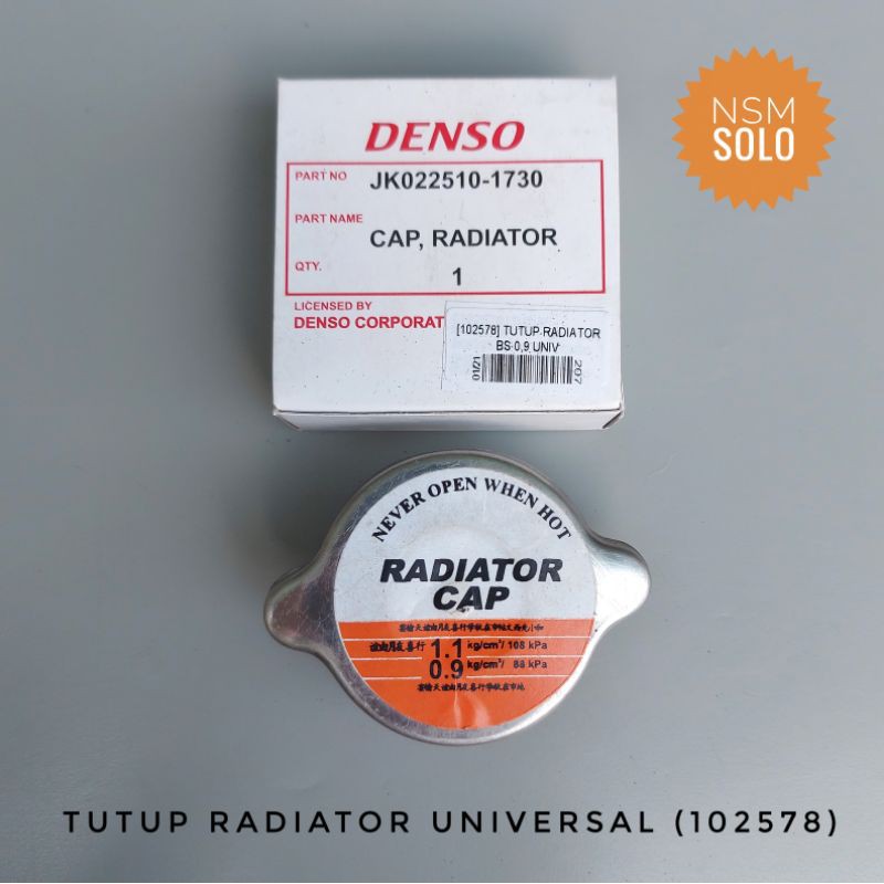 Radiator Cap 0.9 Tutup Radiator Mobil Universal