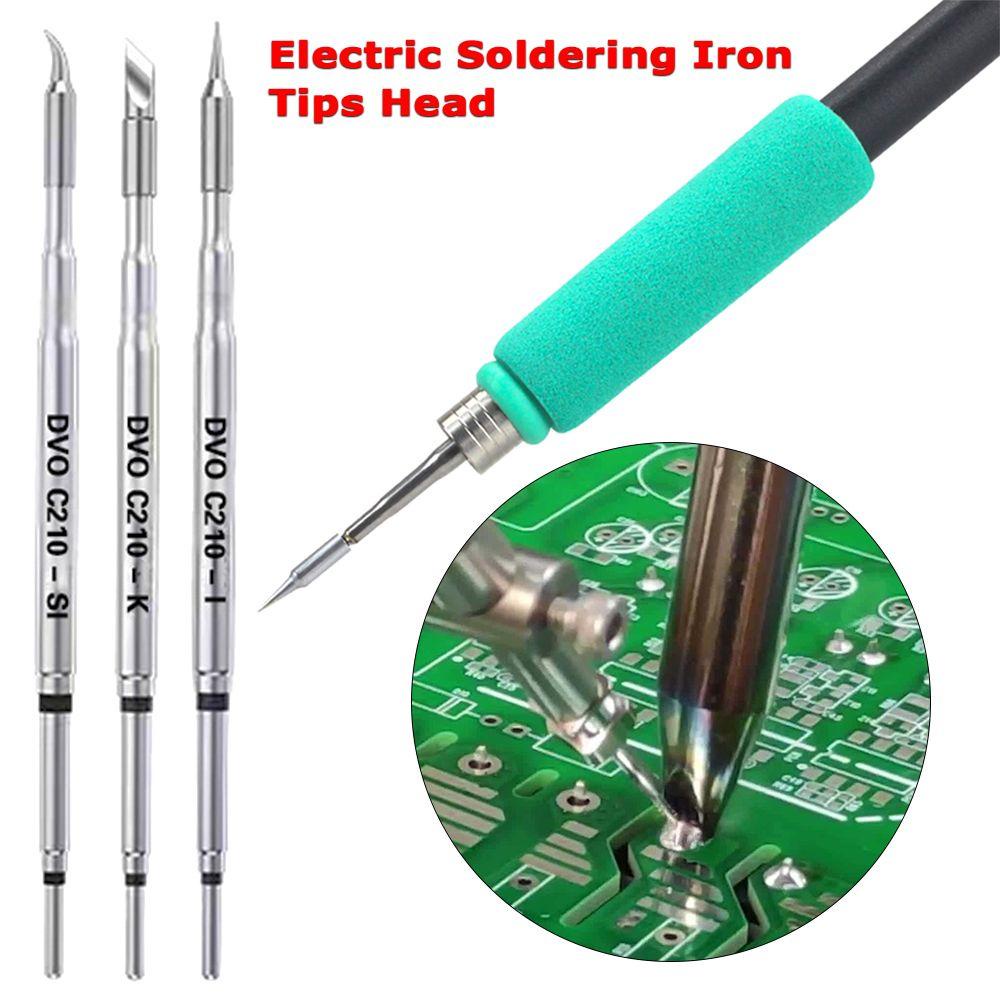 Preva C210 Solder Listrik Iron Tips Kepala Bebas Timah C210-I K SI T210 Gagang Alat Las