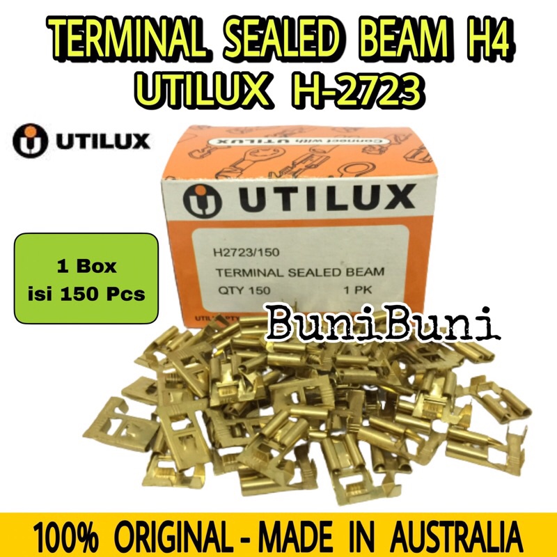 Terminal Skun UTILUX Seal / Sealed Beam H4 Bendera H2723 Untuk Socket Lampu Mobil Original - ECERAN