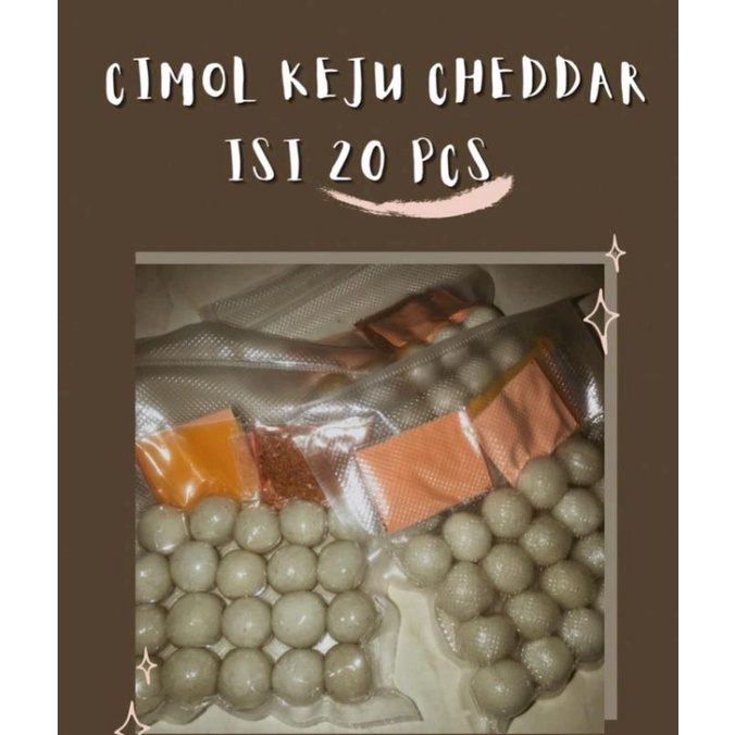

Cimol isi 20 pcs free bumbu halal murah meriah
