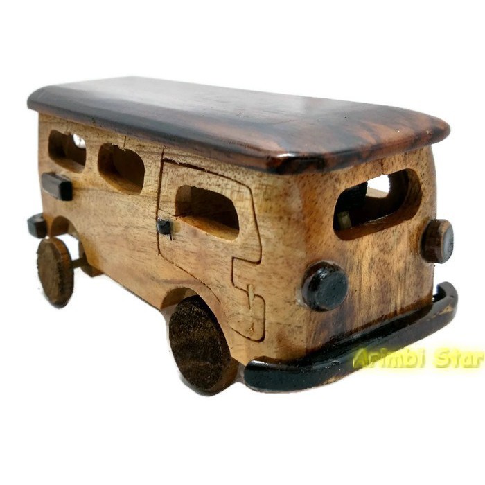 Miniatur Kayu - Mobil VW Combi K