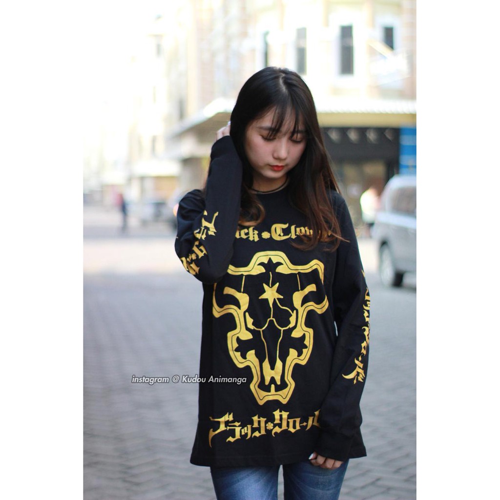 Longsleeve Blackbull Gold Black Clover