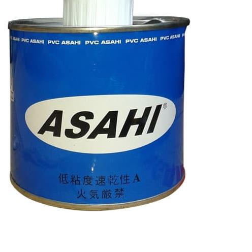 

lem asahi perekat pipa pvc paralon fitting kaleng 400 gram asli murah