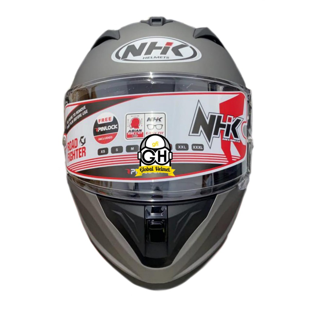 HELM NHK FULL FACE NHK GP PRIME SOLID GREY DOFF