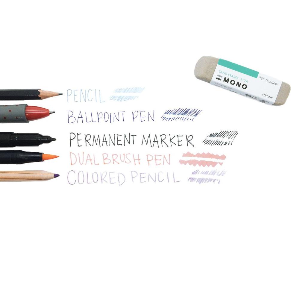 

[PRODUK KCDQM] Tombow MONO Sand Eraser - Penghapus Pensil Warna & Marker H0J