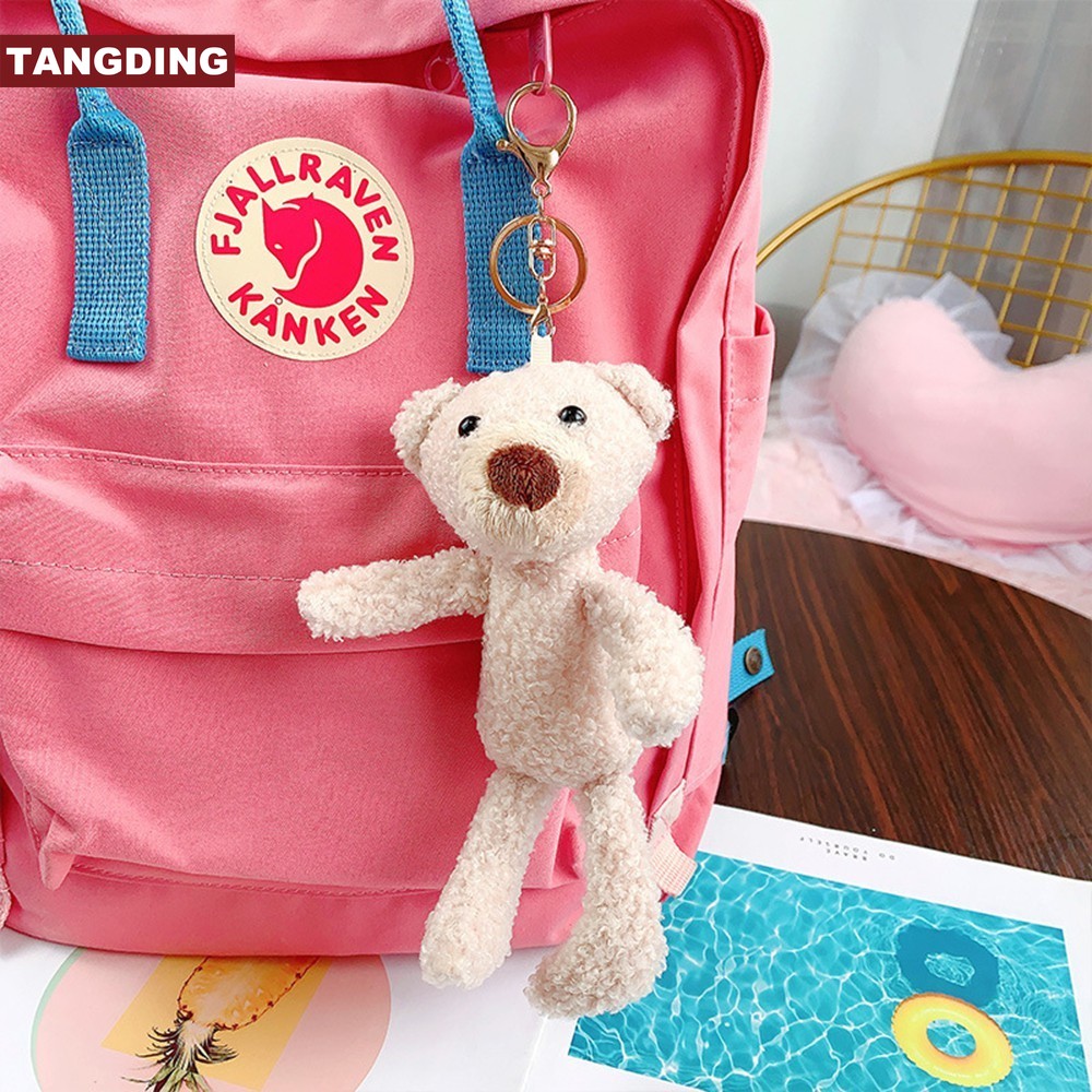 【COD Tangding】20cm Teddy Bear Plush Toy Pendant Cute Bear Long Legs Bear Key Ring Keychains Lanyard