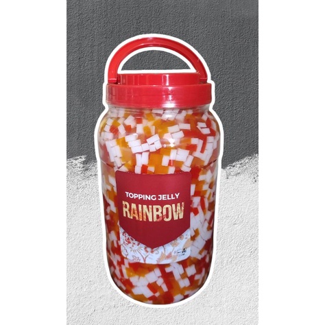 

Rainbow Jelly Konyaku | QQ Rainbow merk IT PIN topping minuman premium
