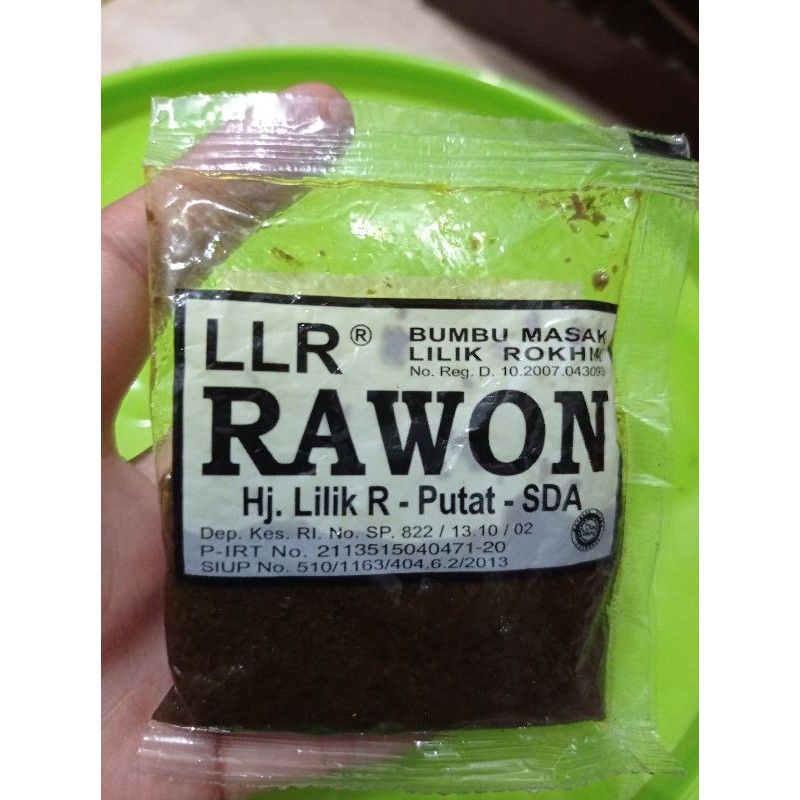 

Bumbu Rawon Lilik / Bumbu Instan Rawon / Rawon Spesial / Rawon Racik/ Bumbu Rawon LLR / Bumbu Instan