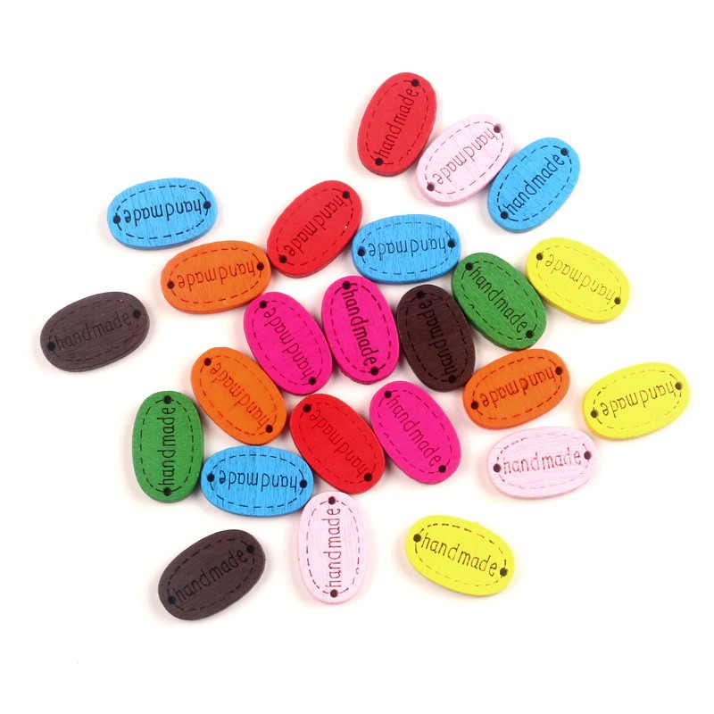 Kancing Kayu / Wooden Button Seri Handmade - PCS