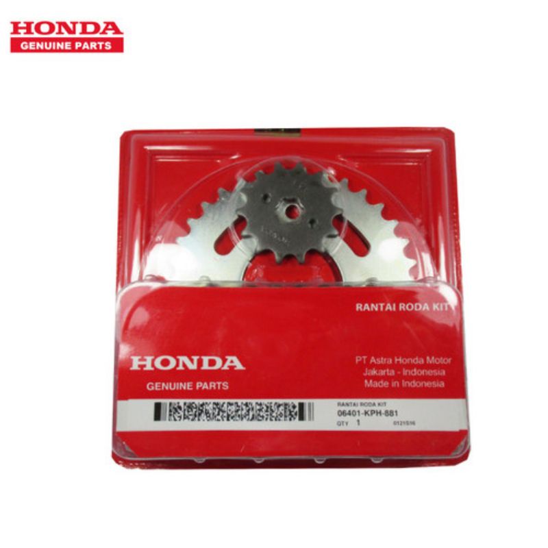 Gear Set Chain Kit Girset Karisma Supra X 125 AHM Original