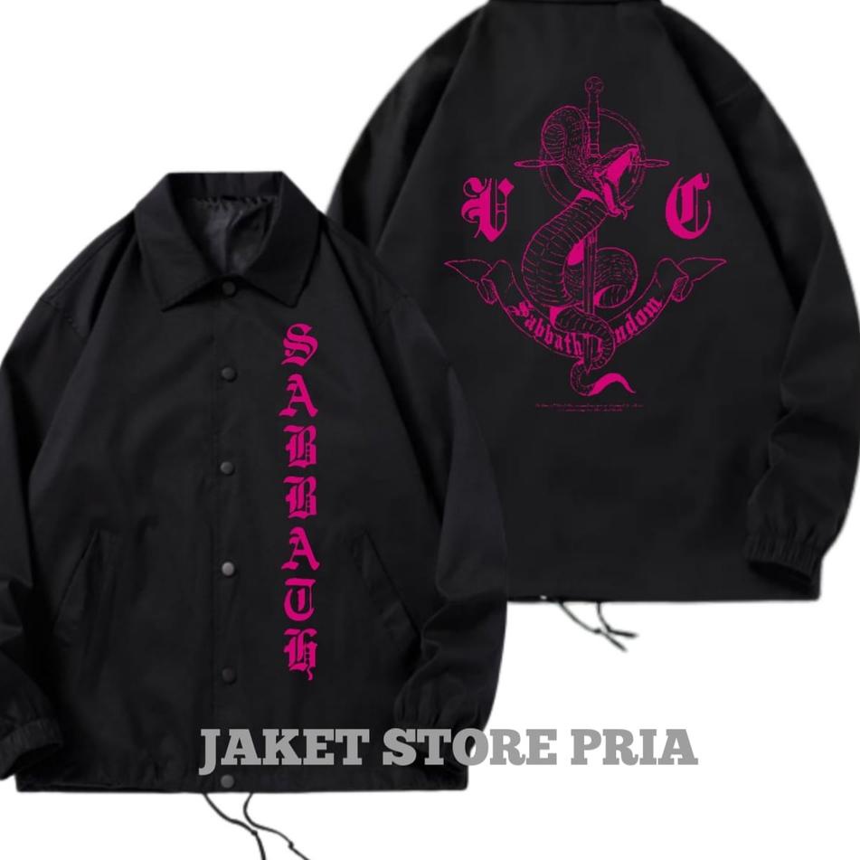 Langsung Beliii.. COACH JAKET SABBATH CREW WOOIN VERSION JACKET WEBTOON WIND BREAKER HUMMING BIRD BY