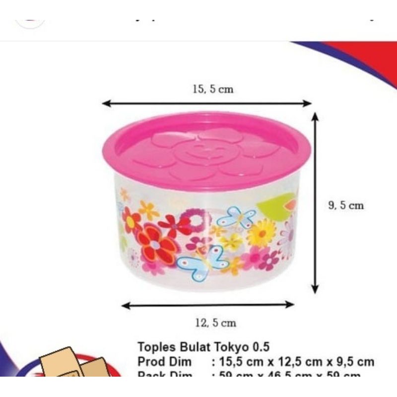 Toples makanan cantik/toples kue kering'toples tokyo