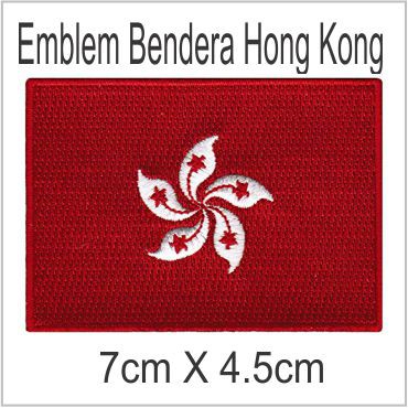 Hong Kong Emblem Bordir Badge