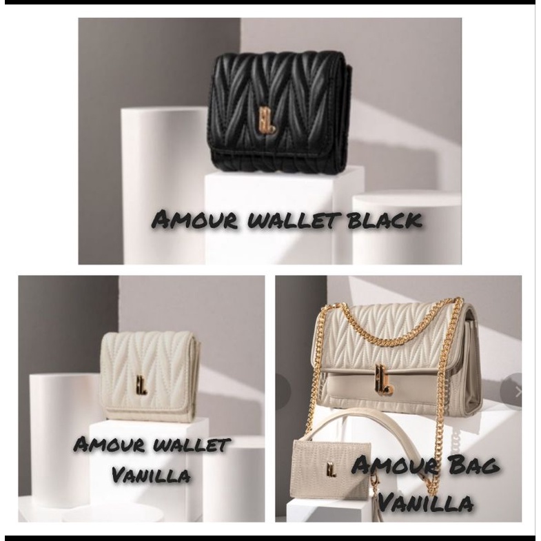 AMOUR BAG MIDI AMOUR WALLET BLACK VANILLA |  |by heylocal local id