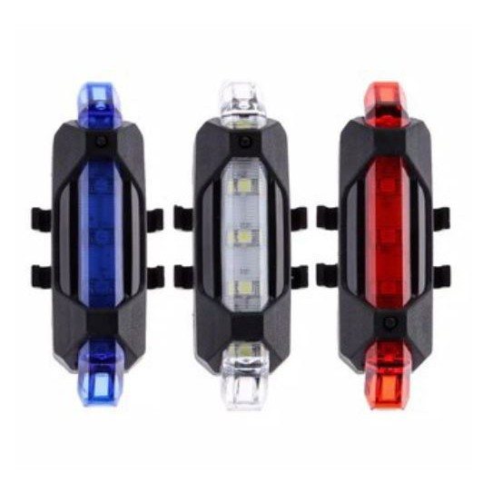 Lampu Sepeda LED Bisa di Cas Rechargable Sepeda Lipat Gunung Depan Belakang USB Charger