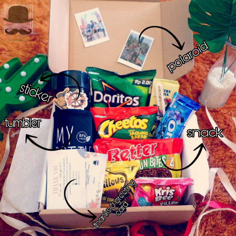 

[PAKET LAGURUS] Snack box / Gift box / Hampers / kado / Hadiah Ultah / Wisuda / Anniv / Mutualan