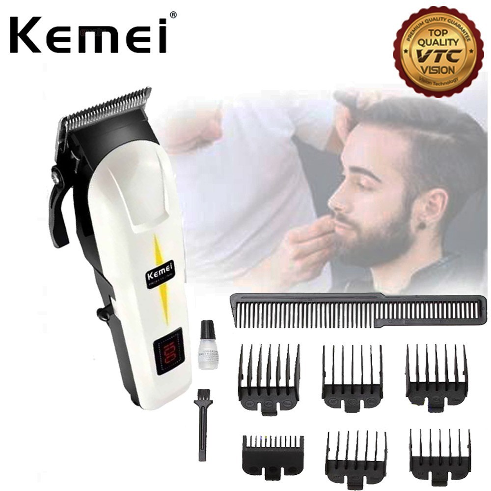 HAIR CLIPPER KEMEI KM 8821 ALAT CUKUR RAMBUT MESIN POTONG RAMBUT ELEKTRIK