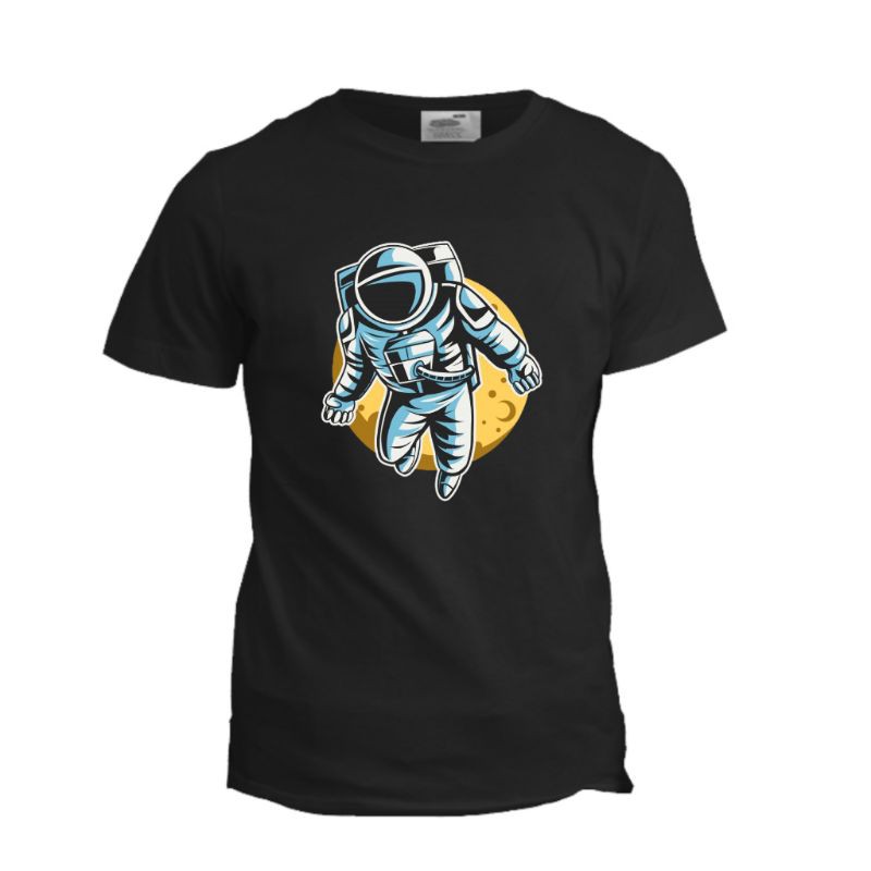 Kaos astronot edisi famili cotton combad 30s S,M,L,XL,XXL - Kystore