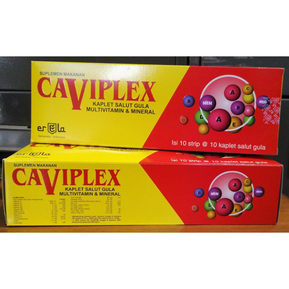 CAVIPLEX TABLET VIT NAFSU MAKAN NUTRISI OTAK SUPLEMEN DAYA TAHAN