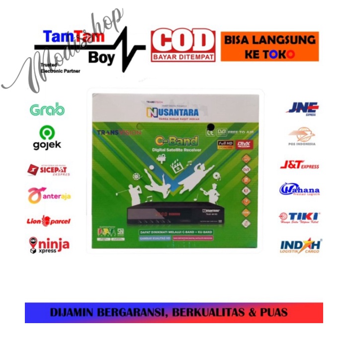 RECEIVER PARABOLA TANAKA TRANSVISION NUSANTARA HD GREENBERRY C BAND