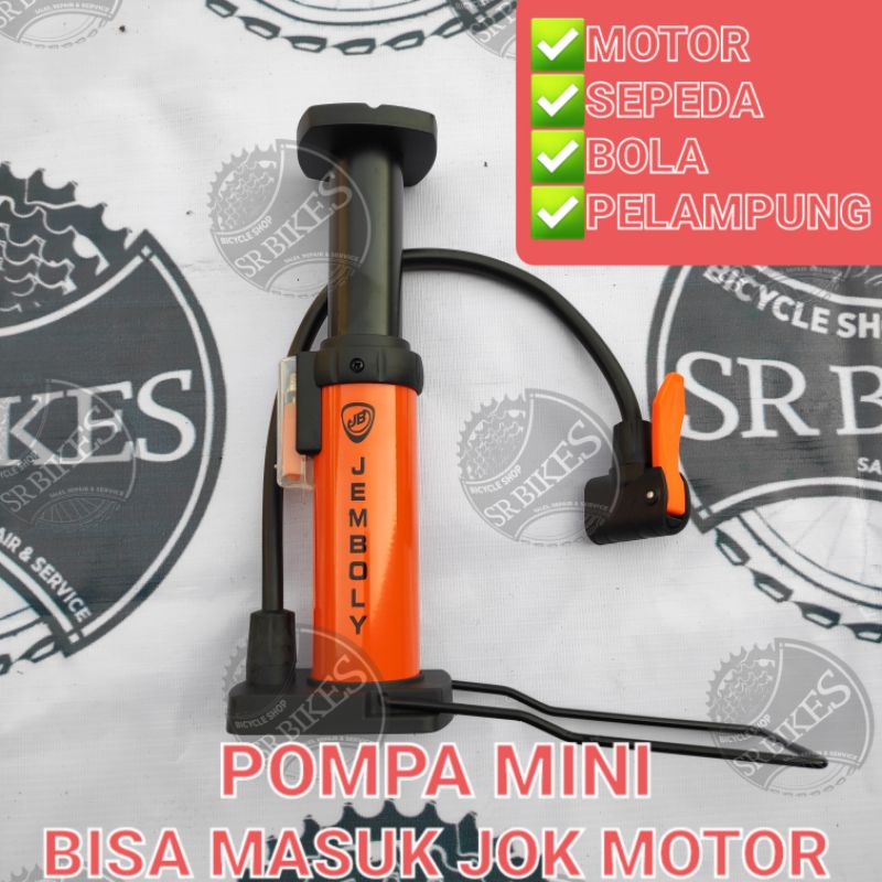 Pompa Injak Pompa Angin Sepeda &amp; Motor. Mini Portable. JEMBOLY PS-4302