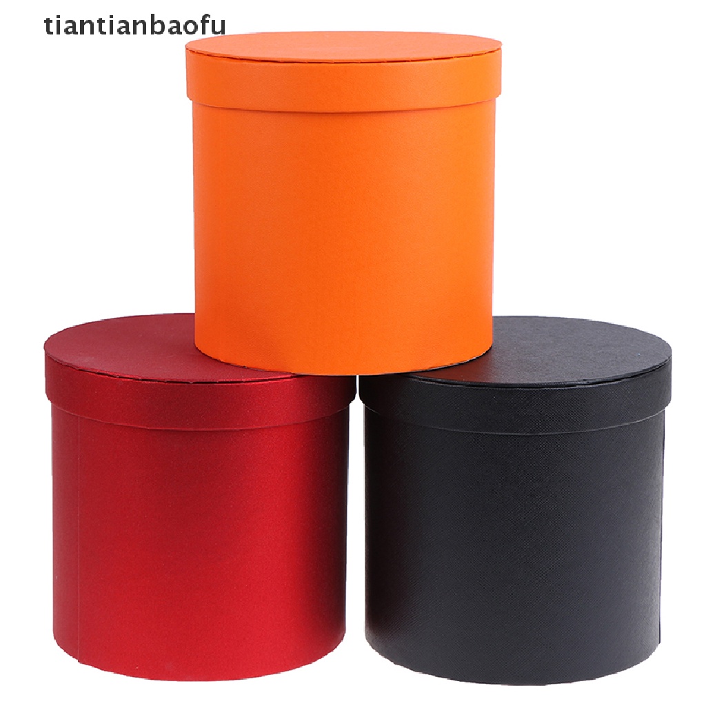 [tiantianbaofu] Presents Box Mini Paper Packing Case Lid Hug Bucket Vase Gift Storage Boxes Boutique