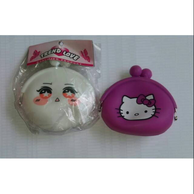 Dompet koin silikon tanpa resleting