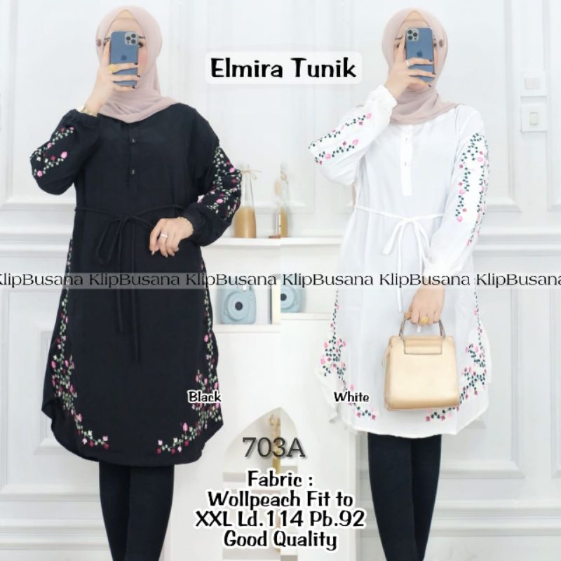 TUNIK WANITA JUMBO KEKINIAN TUNIK BORDIR BUNGA WOLLPEACH BUSUI ld 100 110 114 BAJU ATASAN WANITA JUM