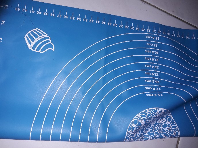 Alas Adonan Kue Silicone 50x40 Cm Mat Alas Kue Silicone