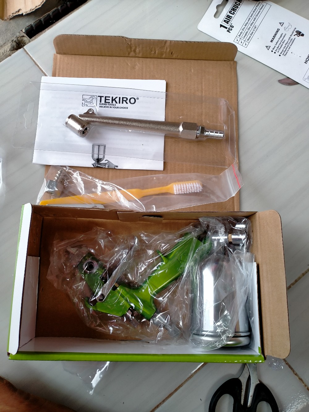 Air Chuck Tekiro 6 Inch Alat Isi Angin