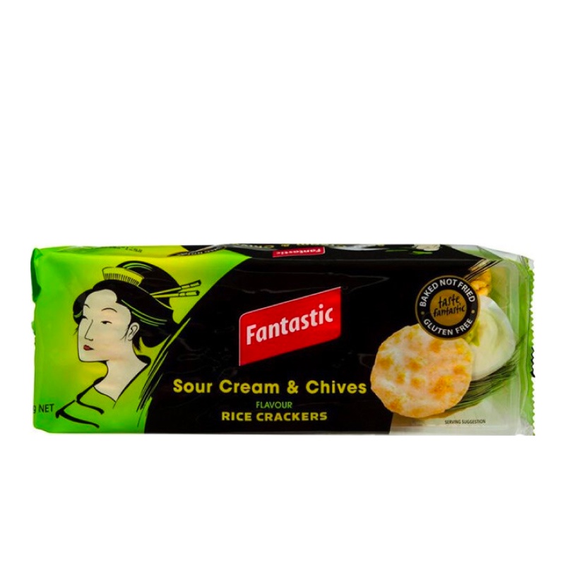 Fantastic Rice Cracker Sour Cream & Chives 100 gr