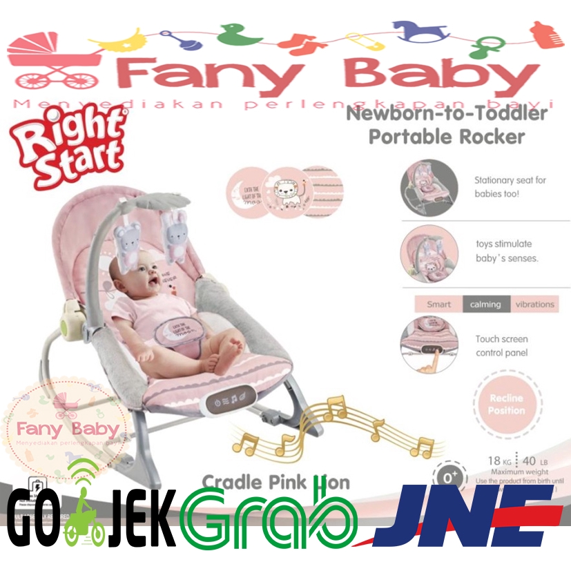 RIGHT START NEWBORN To TODDLER PORTABLE ROCKER