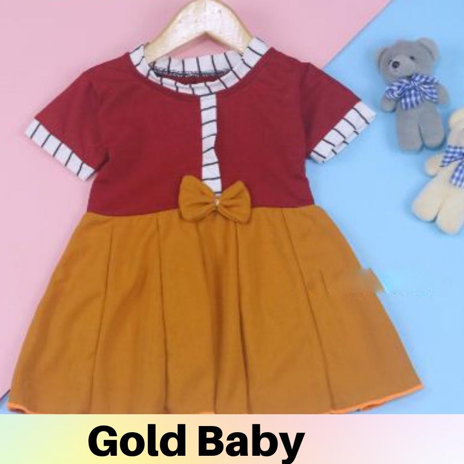 Update - Dress Pakaian Fashion Baju Gaun Pita Bayi Perempuan Anak Cewek Ukuran Bayi 0-6 Bulan, lq1..