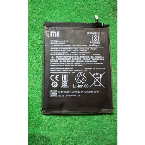 batre batu redmi note 8 BN46 copotan original normal