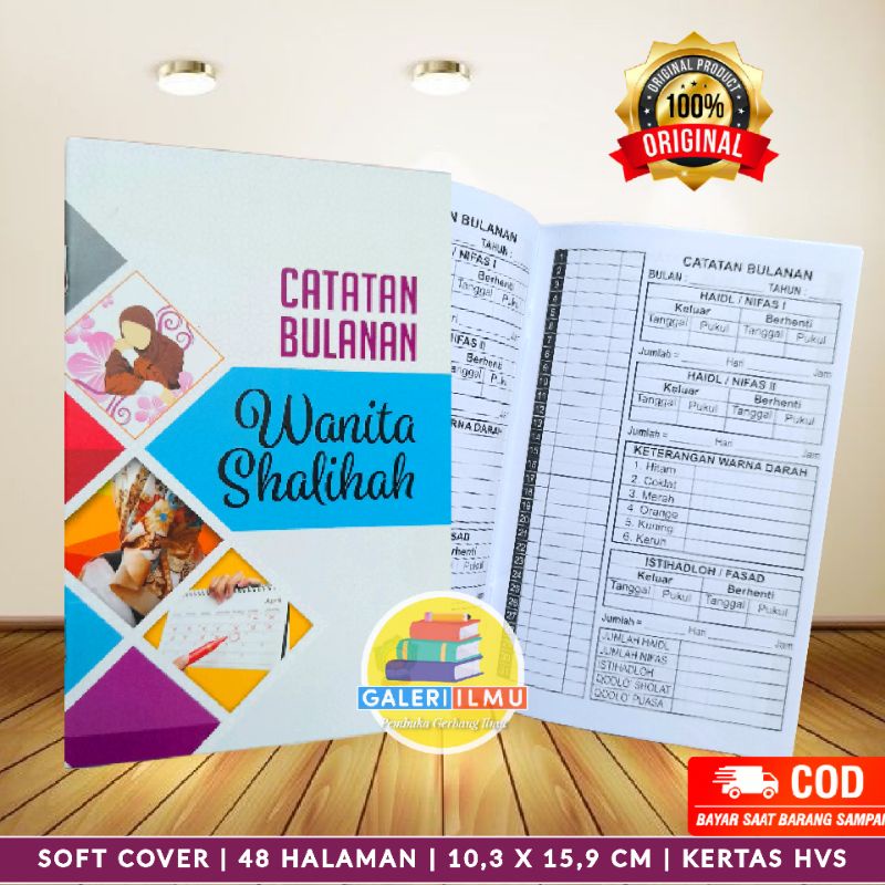 Buku Catatan Bulanan Wanita Shalihah Untuk Menghitung Masa Haid