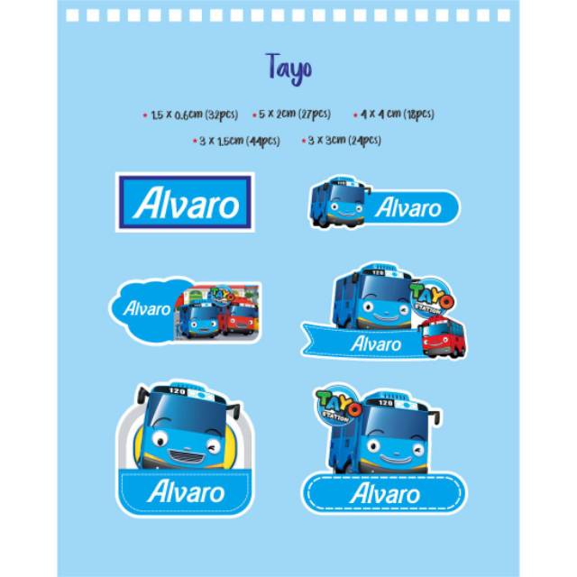 

PO STICKER NAMA ANTI AIR, 1 TEMA DAPAT 192 STICKER