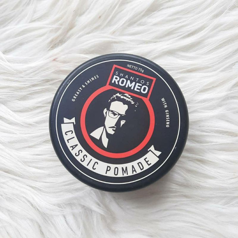 BISA COD - POMADE SANTOS ROMEO - Shantos Romeo Hair Styling Pomade Rambut (Waterbased)